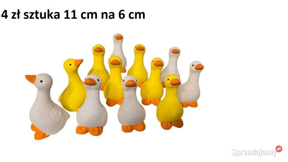 Mini kaczuszka gipsowa baranek gipsowy jajko z Bytom
