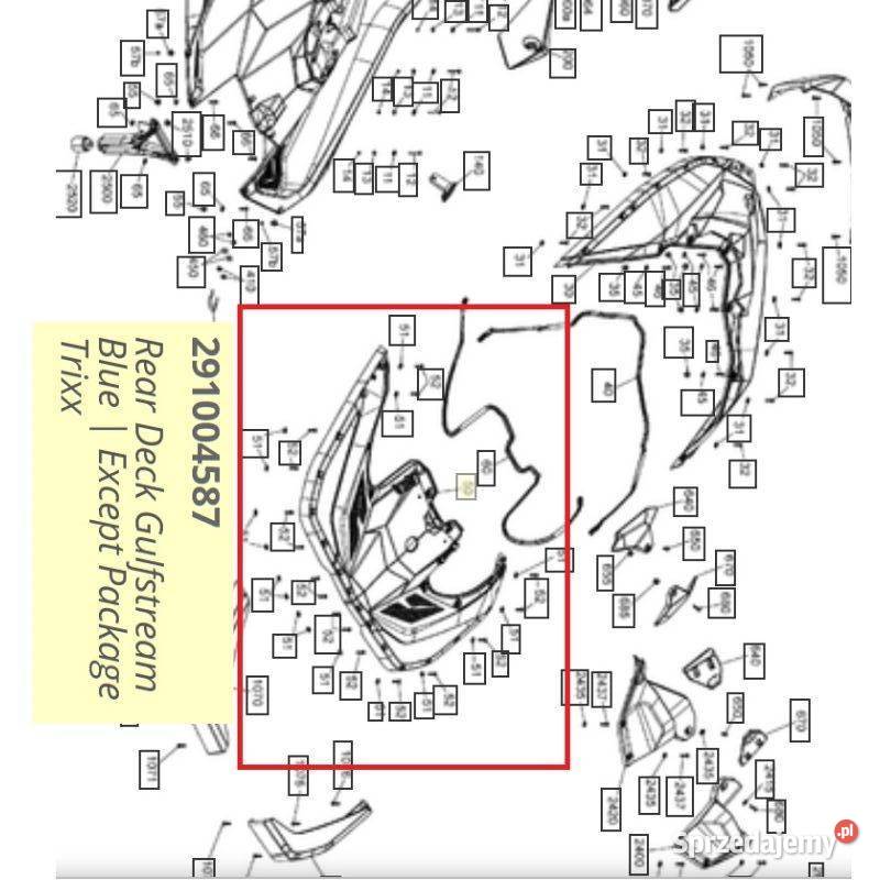 Tylny pokład skutera wodnego SeaDoo Spark Nowy Sącz