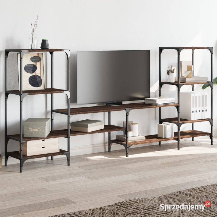 Szafka pod TV brązowy dąb 2065x285x95 WM842485 Warszawa