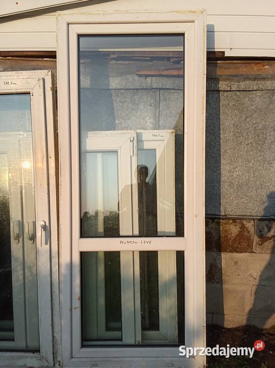 Sprzedam okno balkonowe używane 86 x 2095lewe sprzedam