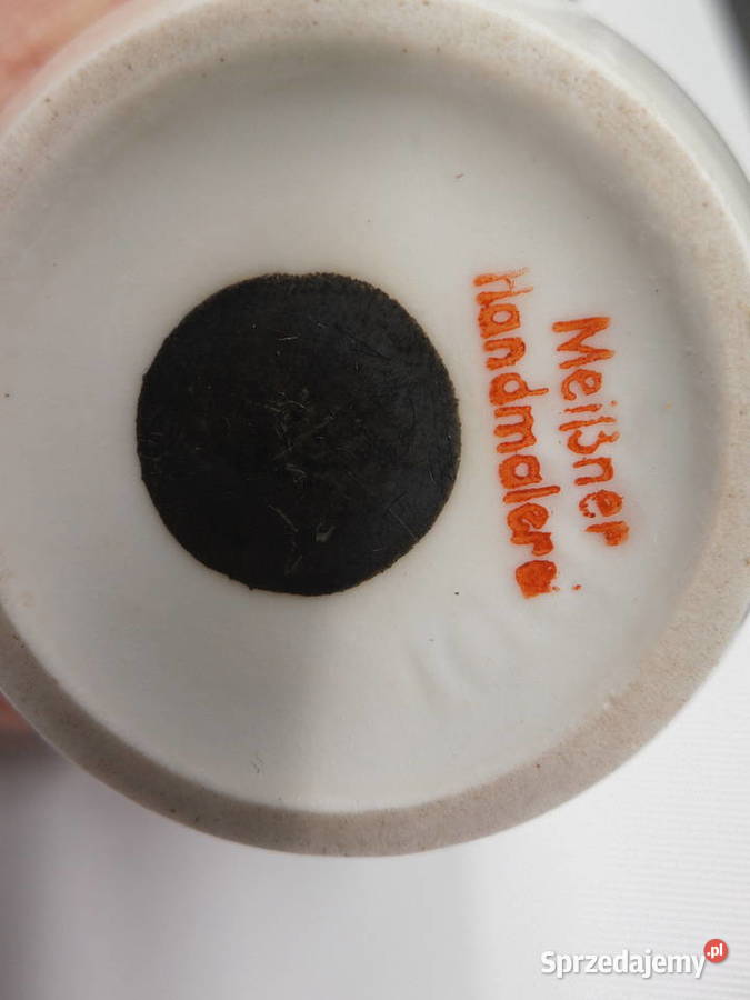 Porcelanowy wazonwazonik Meiner Handmalerei wielkopolskie Raszków sprzedam