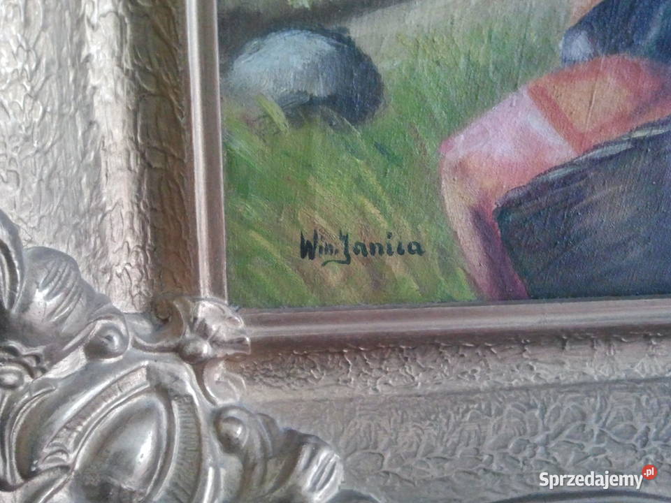 OBRAZ ŻOŁNIERZ Z KONIEM WJANICA śląskie