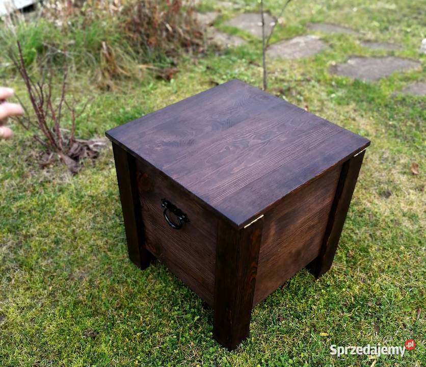 Skrzynia rustykalna skrzynia postarzana stolik świętokrzyskie Radków