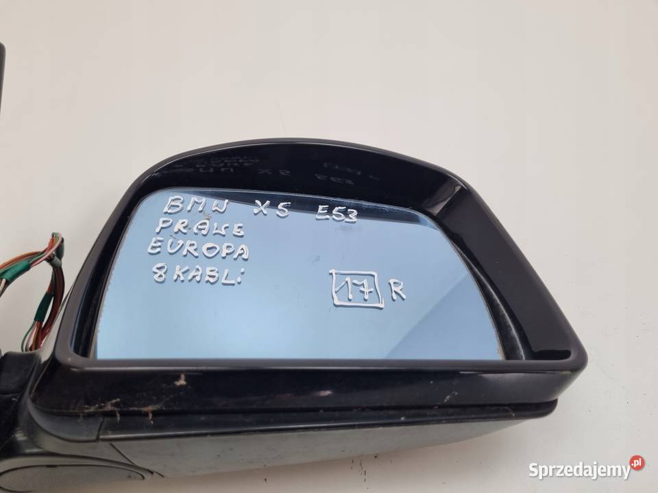 LUSTERKO BMW X5 E53 9903r PRAWE PASAŻERA 8 Pin lubelskie Rudka sprzedam