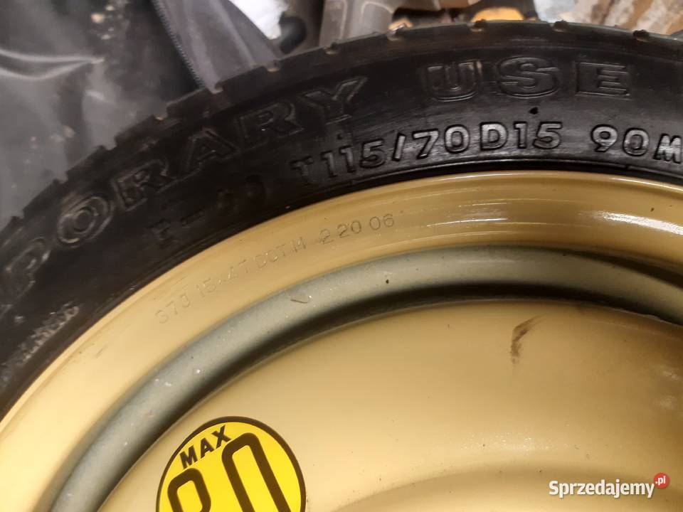 Kolo dojazdowe rezerwa Mazda 6 06r Stary Sącz