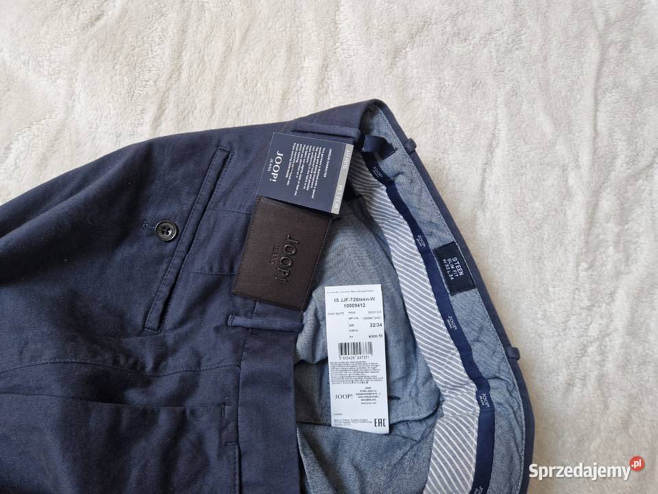 Nowe granatowe spodnie męskie chinosy Joop Jeans sprzedam