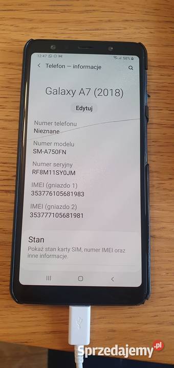 Samsung A7 (2018) SM-A750FN 64GB tanio