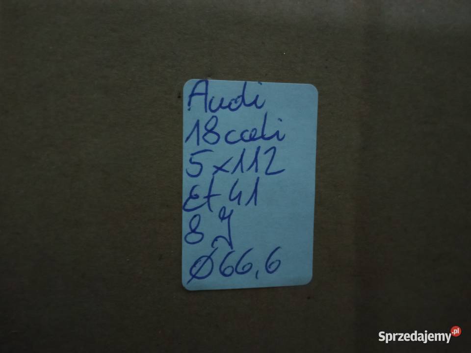 Felgi Audi 18 5x112 et41 8J Allroad solidne Audi OE Szczukowskie Górki
