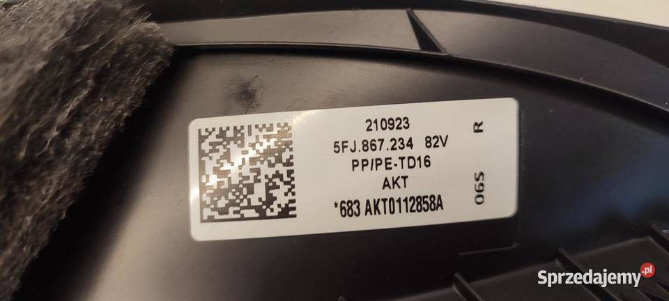 SEAT TARRACO OSŁONA SŁUPKA PRAWY PRZÓD 5FJ867234