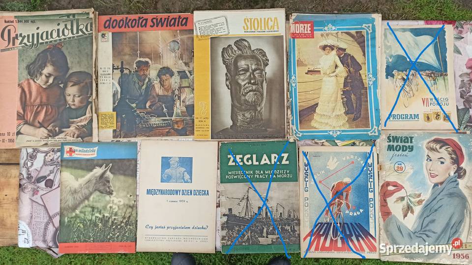 Stare kolorowe czasopisma z lat 19271986 różne Wieluń sprzedam