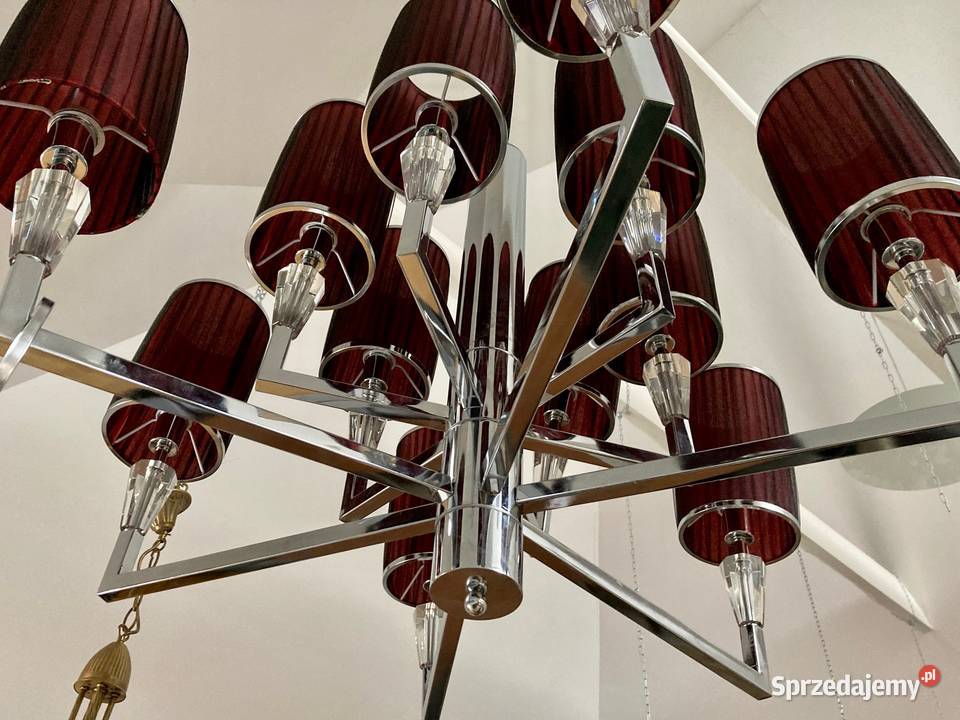 Elegancka lampa w stylu art deco duża Opole sprzedam