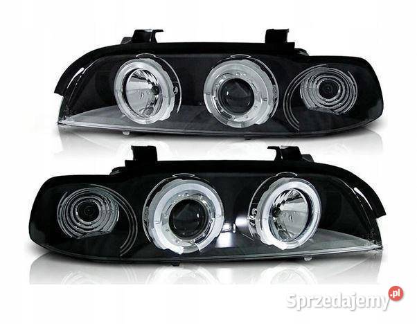 LAMPY PRZEDNIE REFLEKTORY BLACK RINGI LED do BMW Gdańsk