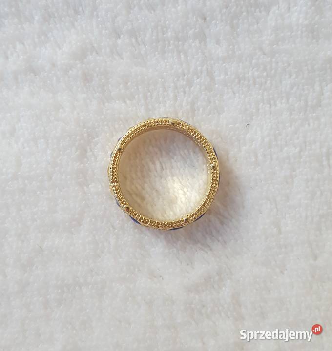 Nowy pierścionek obrączka srebro 925 złoty kolor Pierścionki zachodniopomorskie Szczecin