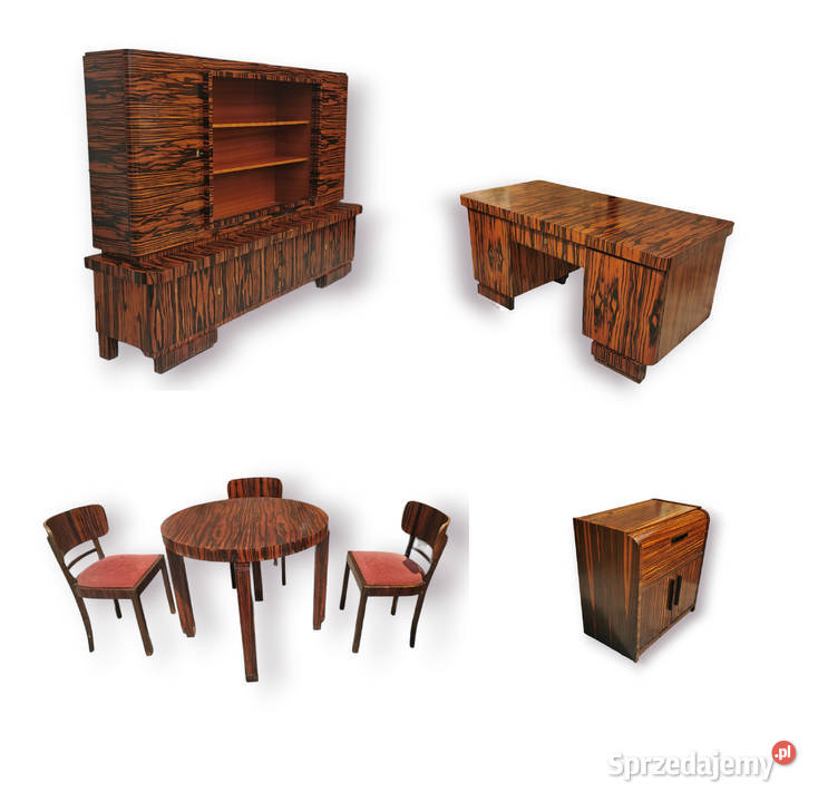 Komplet mebli gabinetowych Heban makassar Ok Meble dolnośląskie Wrocław