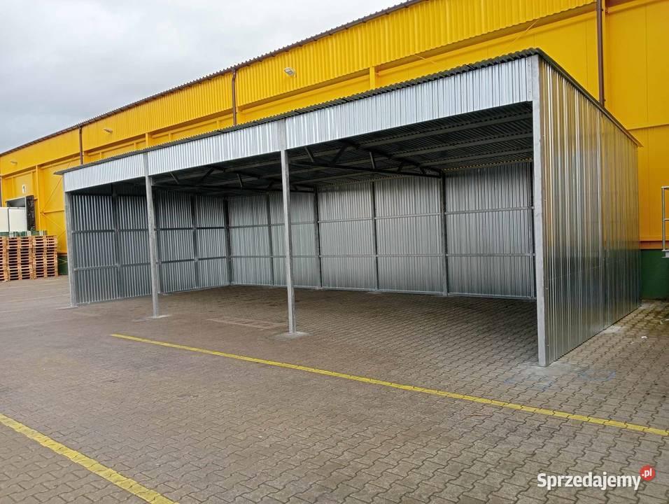 Wiata garażowa 95 spad na tyłu blacha ocynk Gdańsk