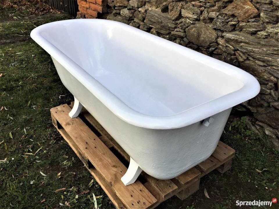 STARA PRZEDWOJENNA ŻELIWNA WANNA 1923r Bielawa