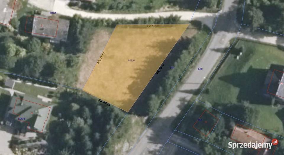Działka budowlana w Gostwica gmina Podegrodzie Sprzedaż
