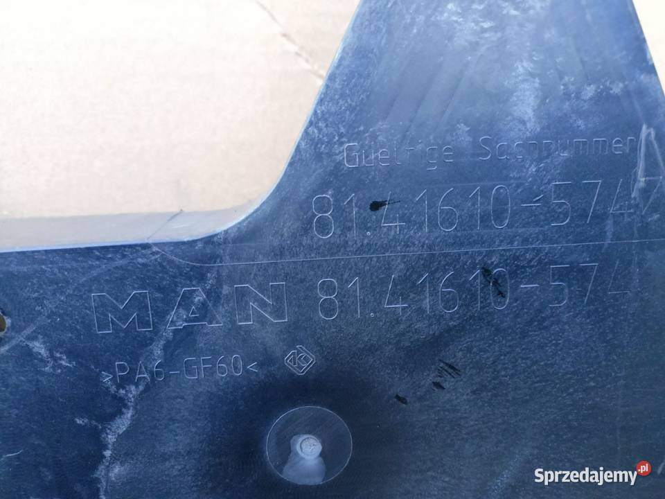 WSPORNIK ZDERZAKA ŚRODKOWEGO MAN TGL TGM 12T Sulechów sprzedam