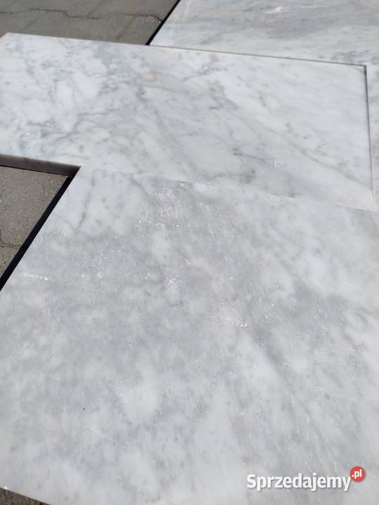 Płytka marmurowa Carrara Bianco 60x30x2 matowa Płytki podłogowe Dom i Ogród Przemyśl