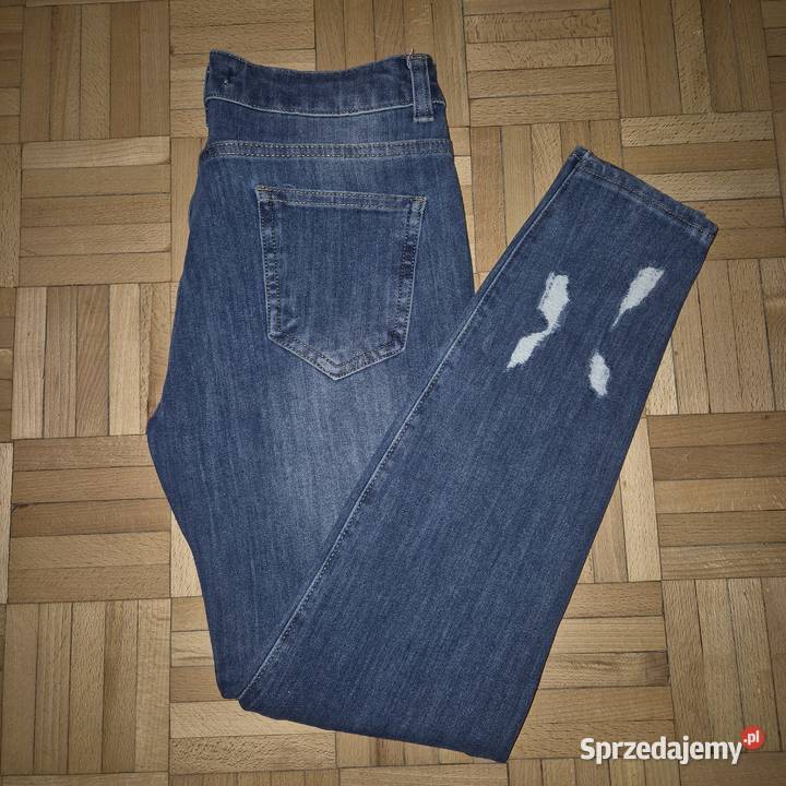 Spodnie damskie 38 niebieski Odzież damska