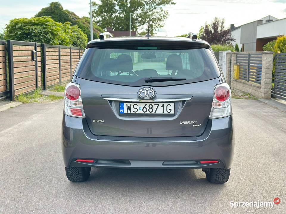 Toyota Verso 2016 Automat 7 osobowy elektryczne lusterka mazowieckie Siedlce