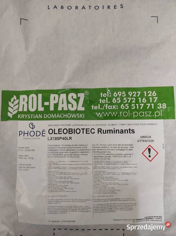 Oleobiotec produkkt wspierający pracę żwacza