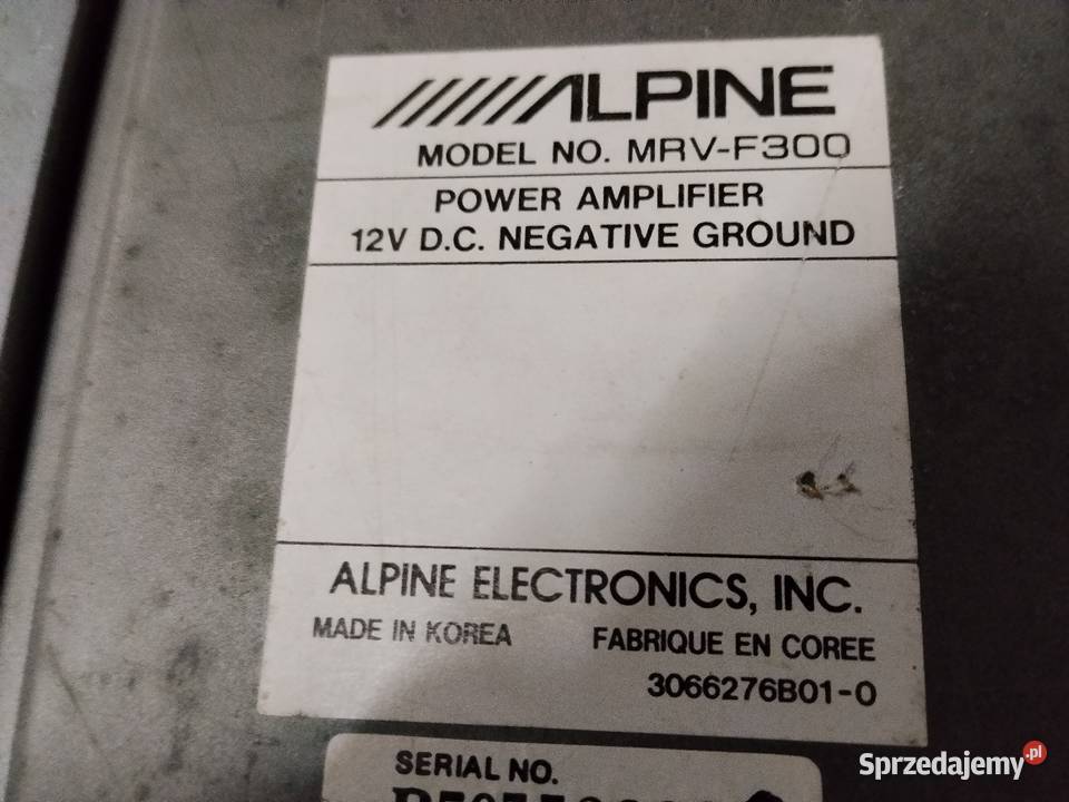 JBL tuba Alpine wzmacniacza Jawor