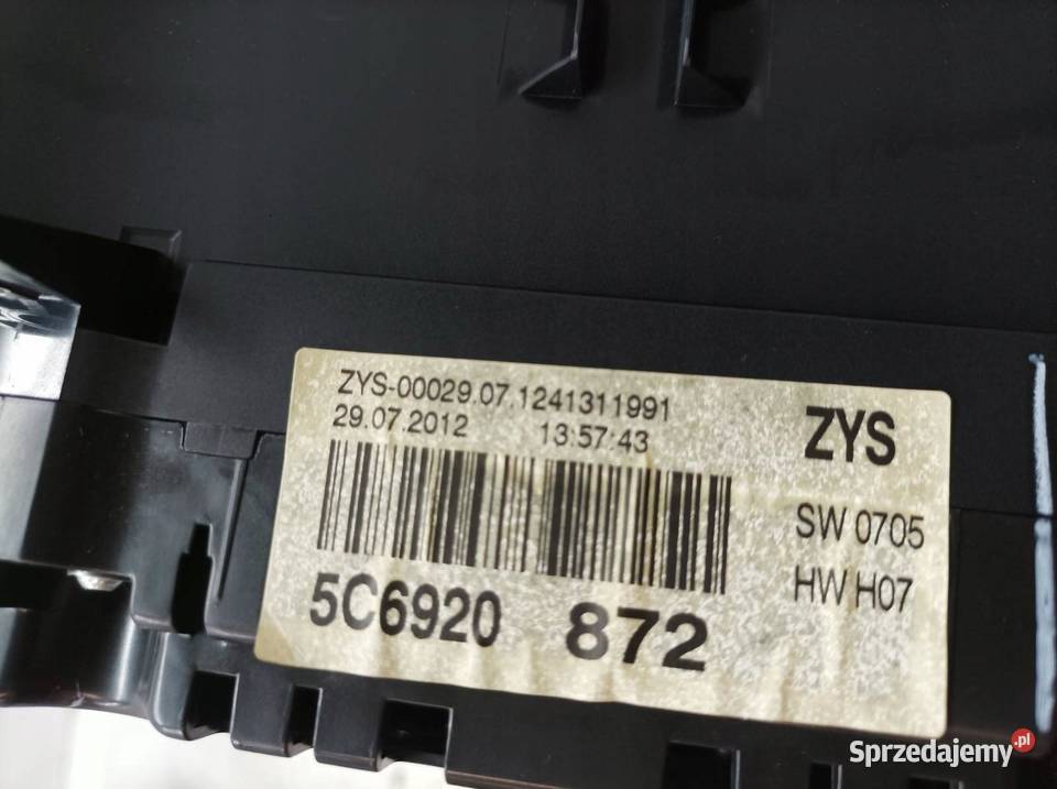 LICZNIK 5C6920872 14 B 160 VW Volkswagen Jetta osobowe Liczniki i zegary sprzedam