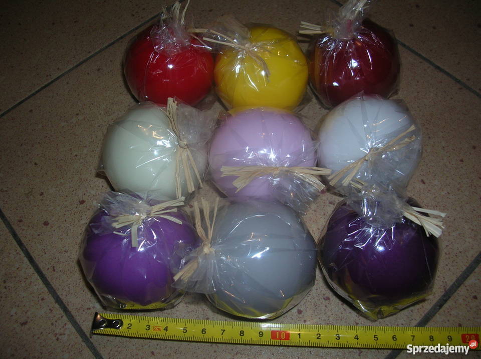 Świeczki świece KULKI 6 śr Barwione Lakier 219 Siewierz