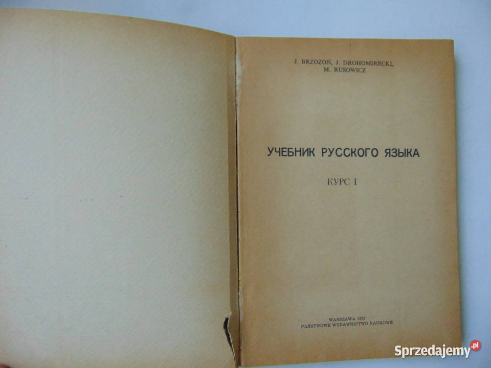Uczebnik russkowo jazyka cz I Brzozoń Lublin