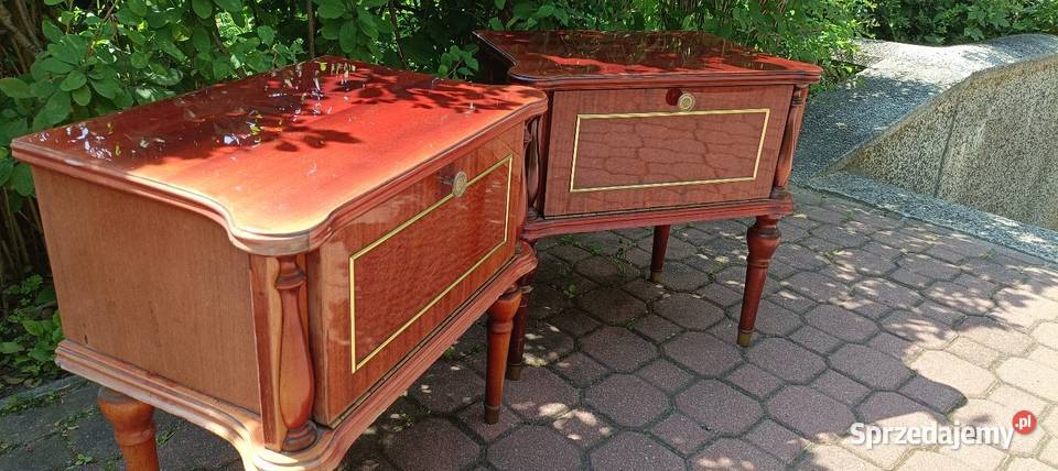 Piękne szafki nocne Vintage PRL Ludwikowskie Meble