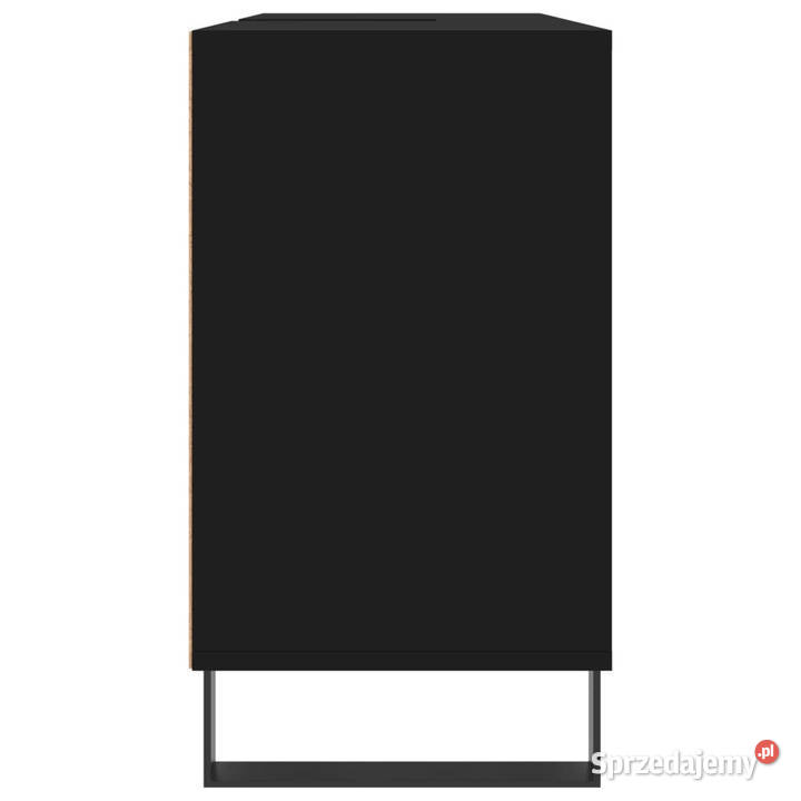 Szafka łazienkowa czarna 80x33x60 materiał