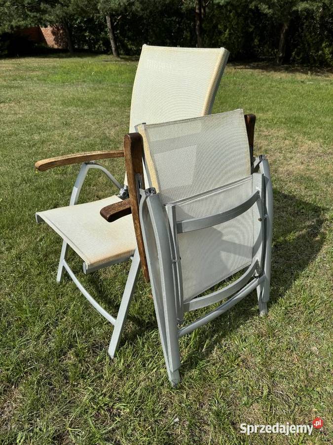 Leżak ogrodowy krzesło aluminiowe fotel na taras Garwolin sprzedam