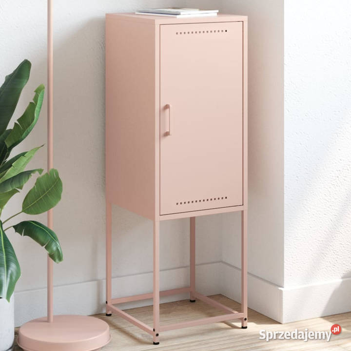 Szafka różowa 36x39x107 stal WM846531 Pozostałe Warszawa
