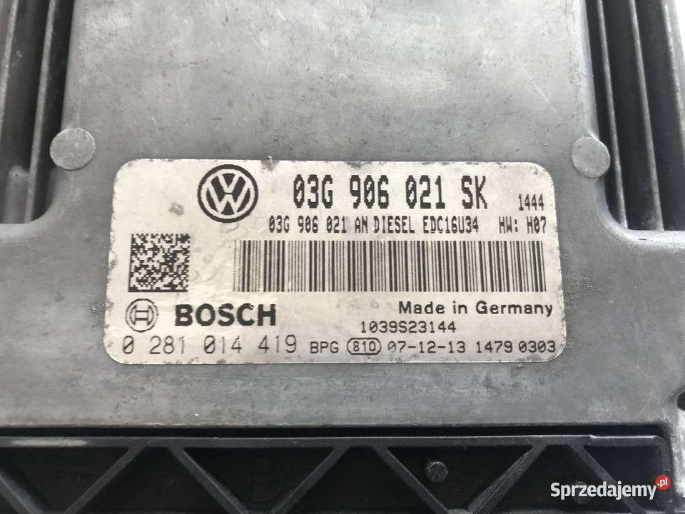 KOMPUTER SILNIKA SEAT ALTEA LEON 19 TDI osobowe
