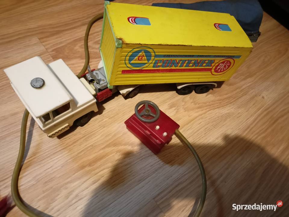 Auto PRL Ryś kontener naczepa na kabel