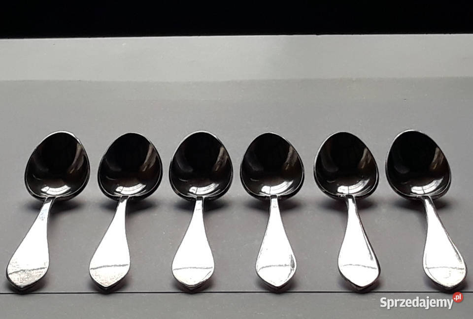 Posrebrzane łyżeczki do kawy mokki KSIĘSTWO śląskie Dąbrowa Górnicza