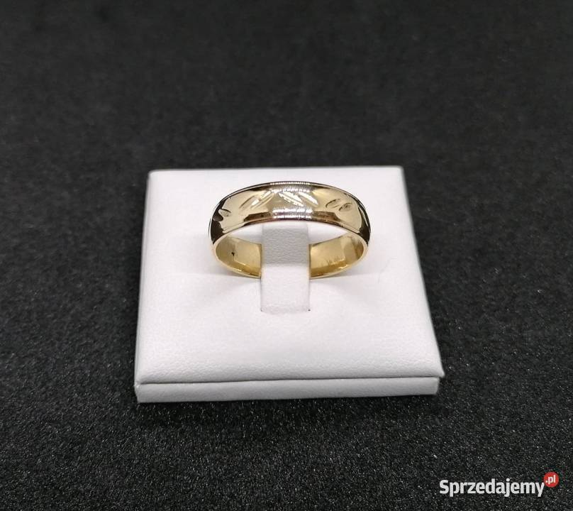 Złota obrączka próby 333 563g Rozmiar 27 złoto Obrączki warmińsko-mazurskie Elbląg