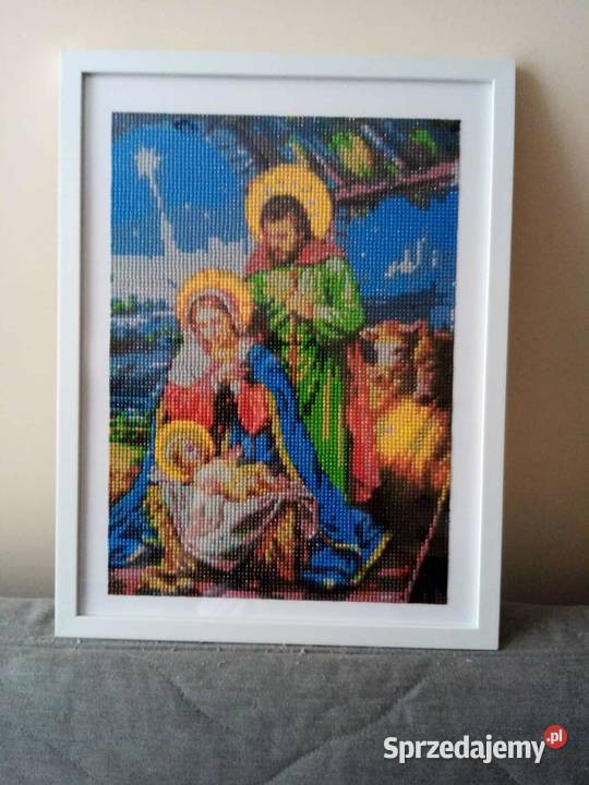 Szopka Betlejemska haft diamentowy Wyposażenie wnętrz wielkopolskie Jarocin