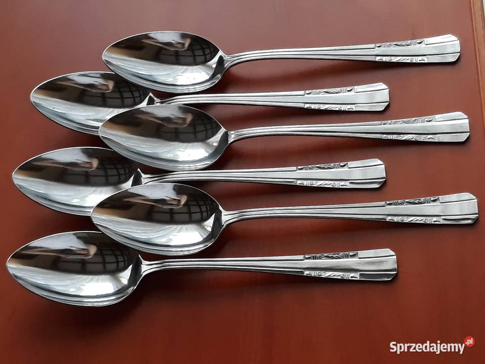 Duże łyżki obiadowe 3 SATURN sztućce PRL Dąbrowa Górnicza