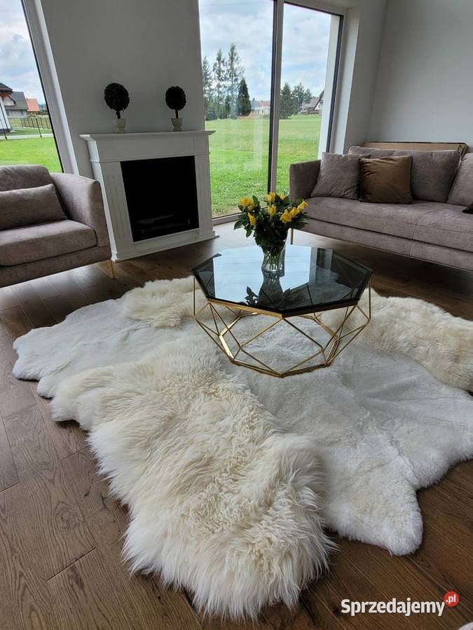 Designerski Dywan Ze Skór Owczych Naturalnych Szaflary