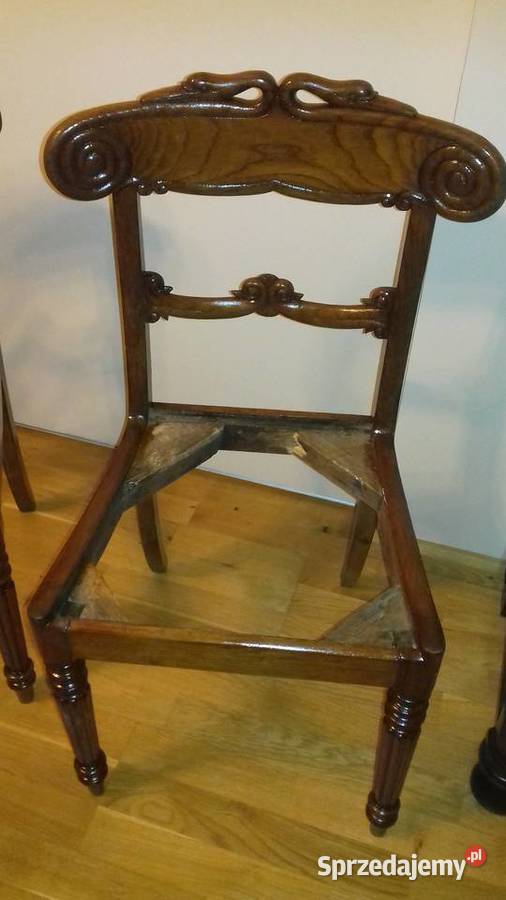 KRZEŁA BIEDERMEIER DĄB OKOŁO 1840 POLSKA Orneta