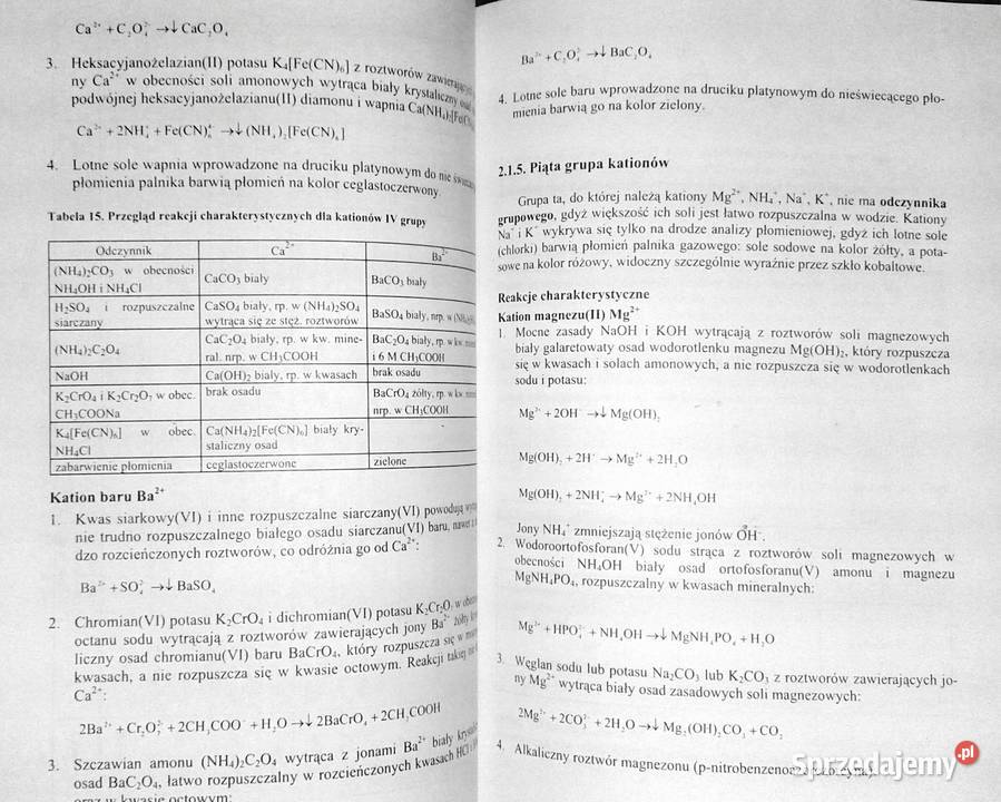 Przewodnik do ćwiczeń z chemii Maria MikosBielak Rok wydania 2001 Chełm sprzedam