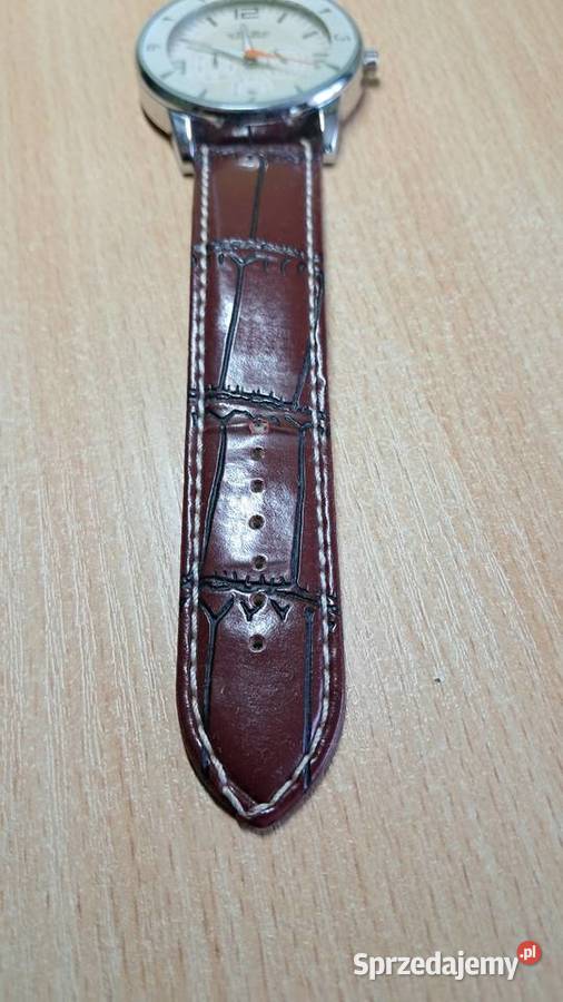 Elegancki Zegarek FLR skórzany pasek kujawsko-pomorskie Świecie