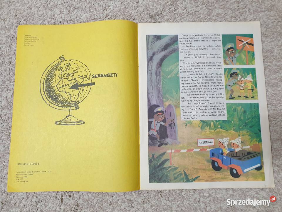 Bolek i Lolek Zwierzęta Serengeti komiks Książki i Podręczniki pomorskie Gdynia