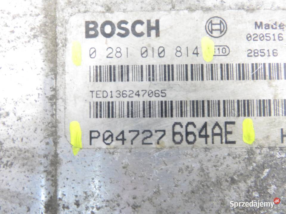 STEROWNIK CHRYSLER VOYAGER IV 25 CRD P04727664AE Części samochodowe sprzedam