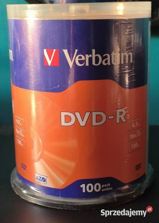 Płyty DVDR Verbatim 100 5 sztuk NOWE w folii Tychy