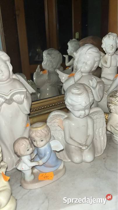 Figurka Mikołaja z pieskiem 45 Wys 12 Podstawa o Gdańsk