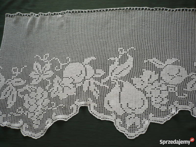 Firanka szydełkowa zazdrostka szydełkowa okno biały Garbów sprzedam