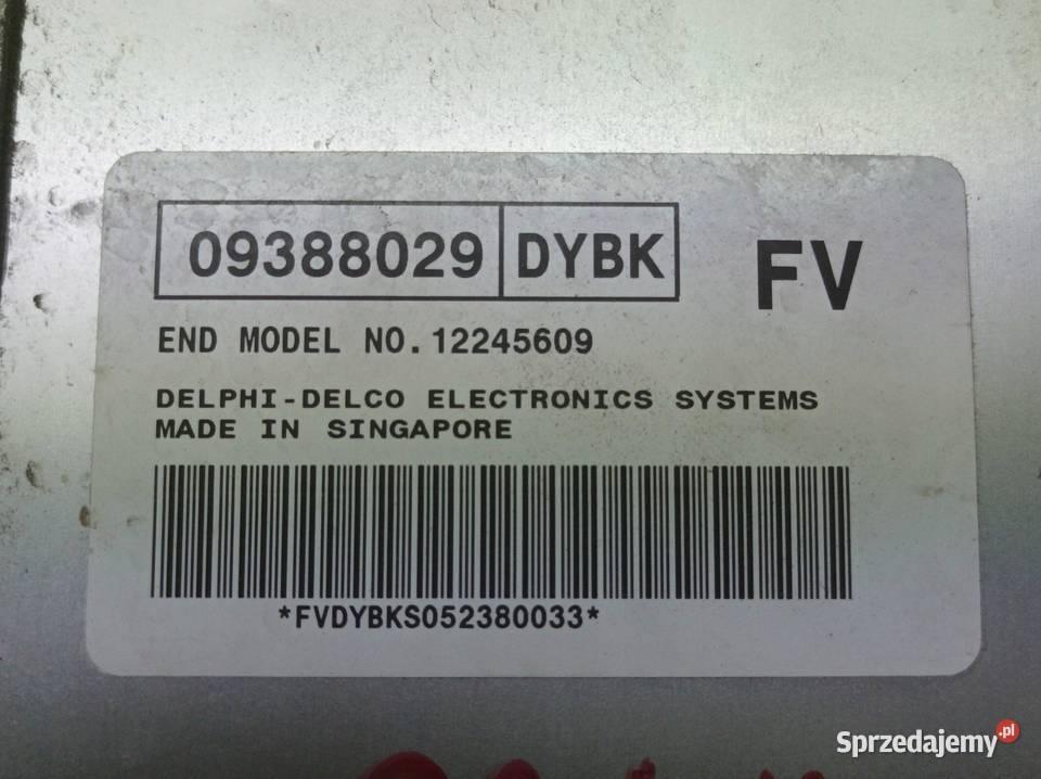 STEROWNIK SILNIKA 09388029 DYBK 12245609 14 B 74 świętokrzyskie